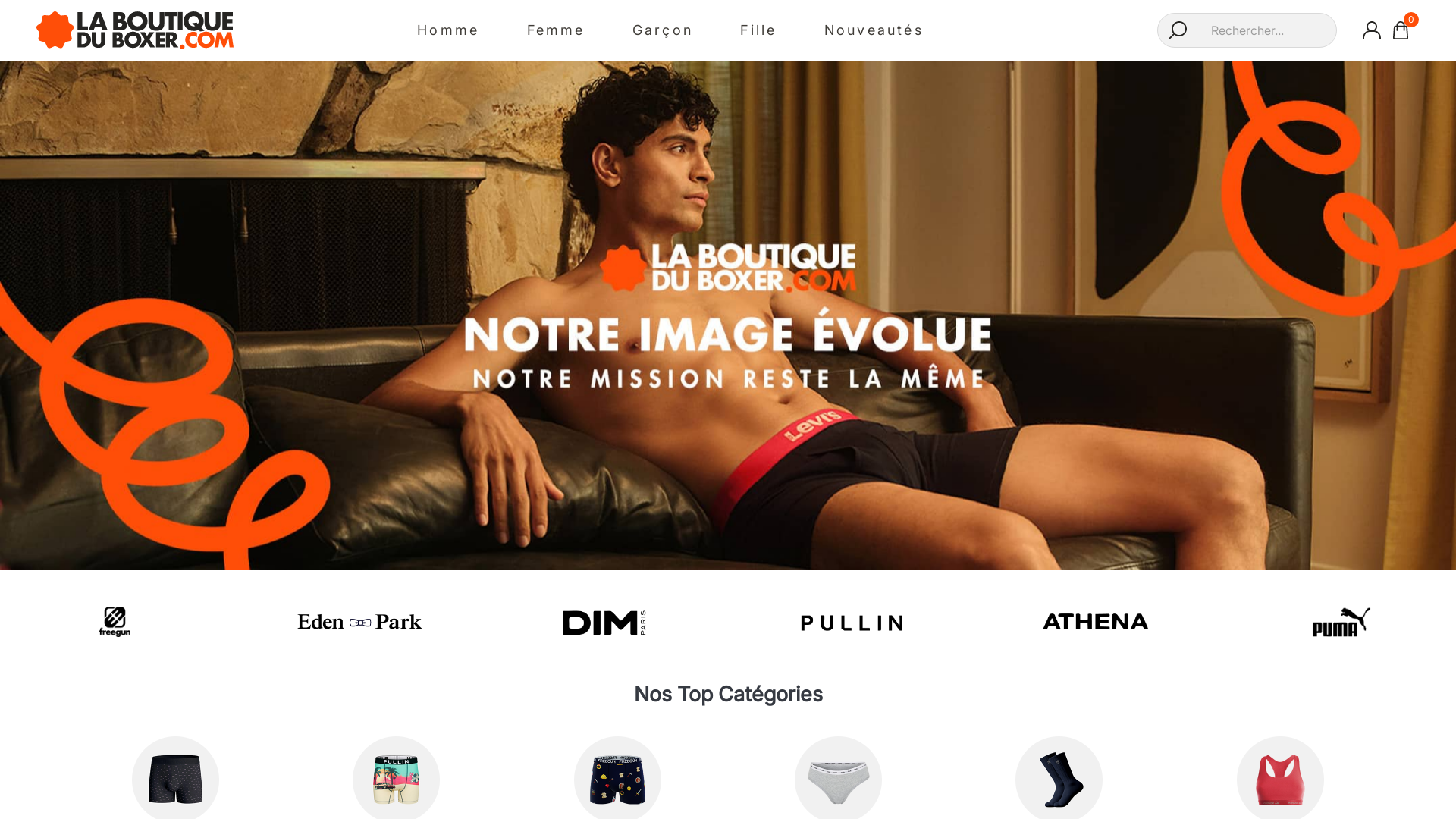 Capture d'écran de Laboutiqueduboxer