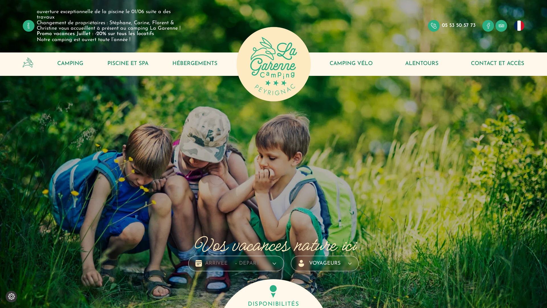 Capture d'écran de Camping La Garenne *** ouvert à l'année avec piscine chauffée aux portes du Perigord noir