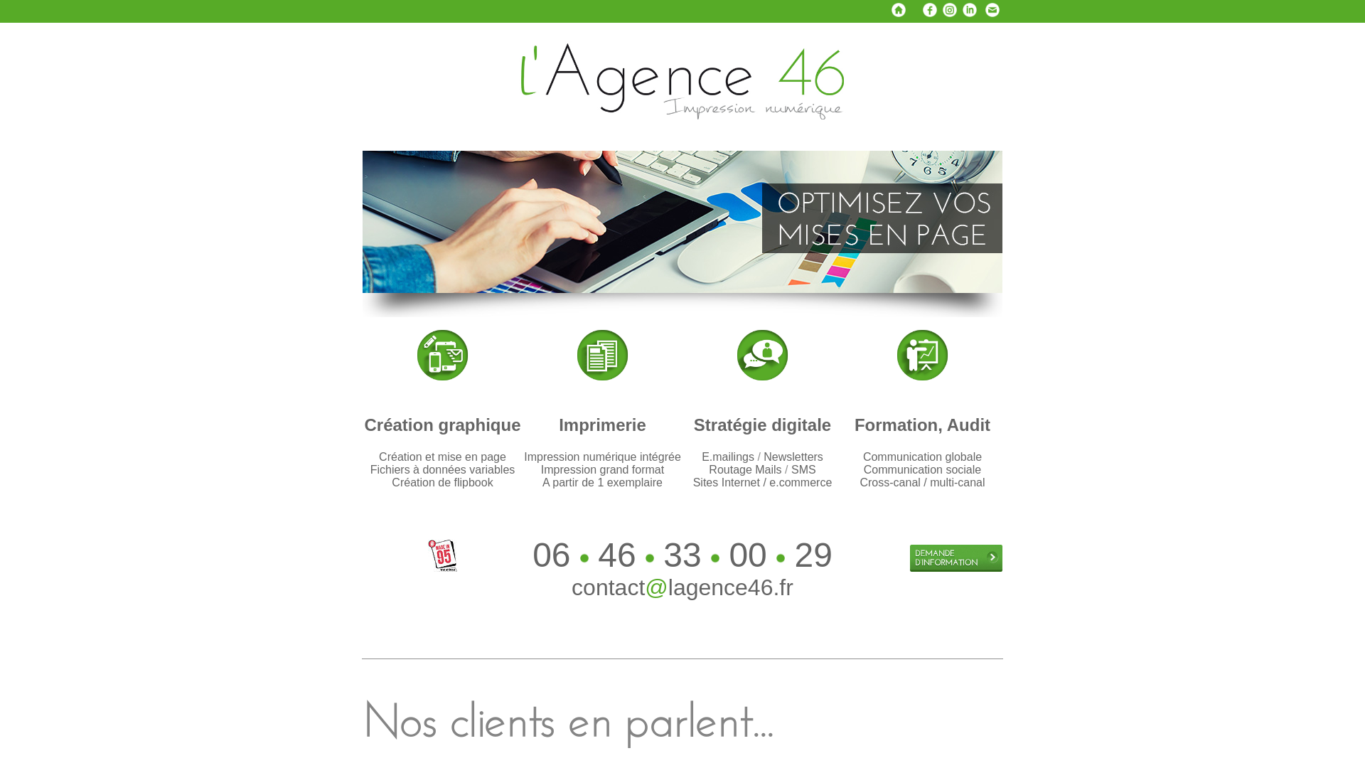 Capture d'écran de Agence de Communication et stratégie digitale dans le Val d'Oise