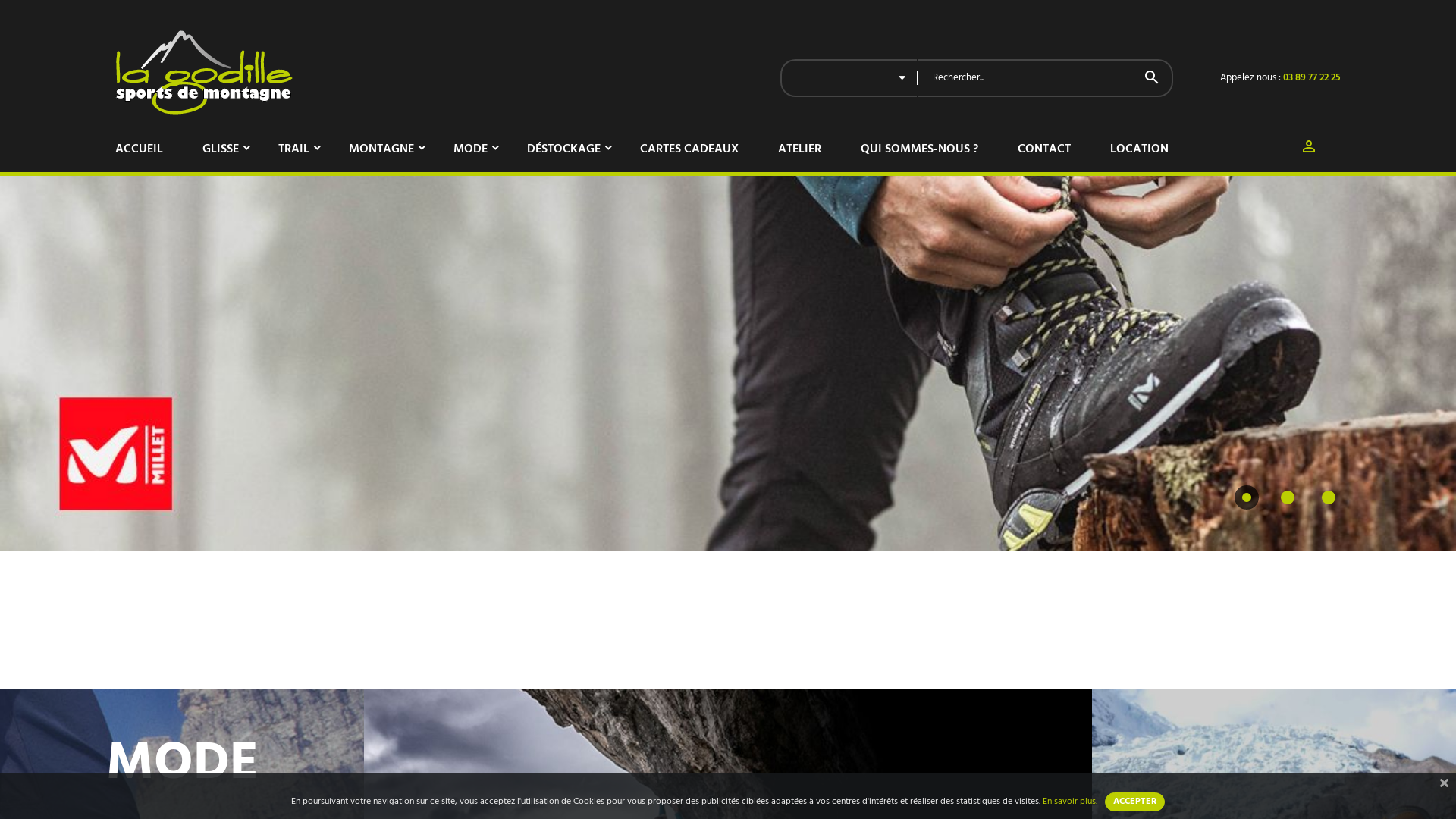 Capture d'écran de La godille sports de montagne