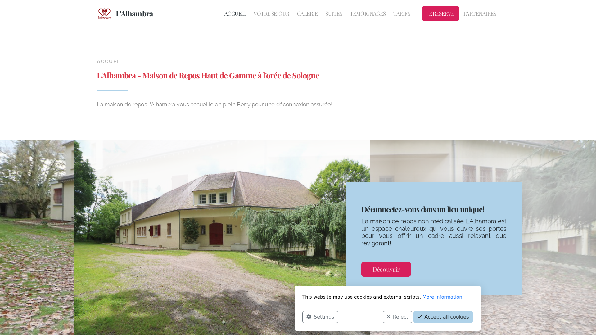 Capture d'écran de L'Alhambra-Gîte de luxe et bien-être