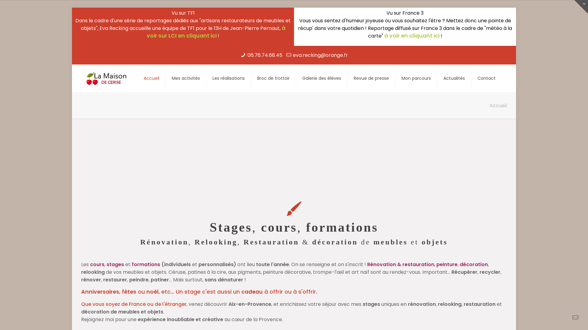 Capture d'écran de La maison de cerise - Décoration personnalisée à domicile