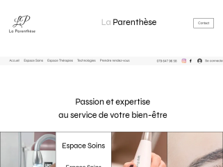 La Parenthèse 
Soins esthétiques visage et corps
Accompagnement thérapeutique 
Agréé ASCA