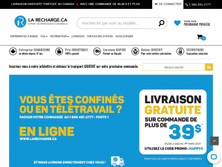 La Recharge.ca
Spécialiste en solution d'impression, cartouche économique, écologique et original depuis plus de 12 ans 