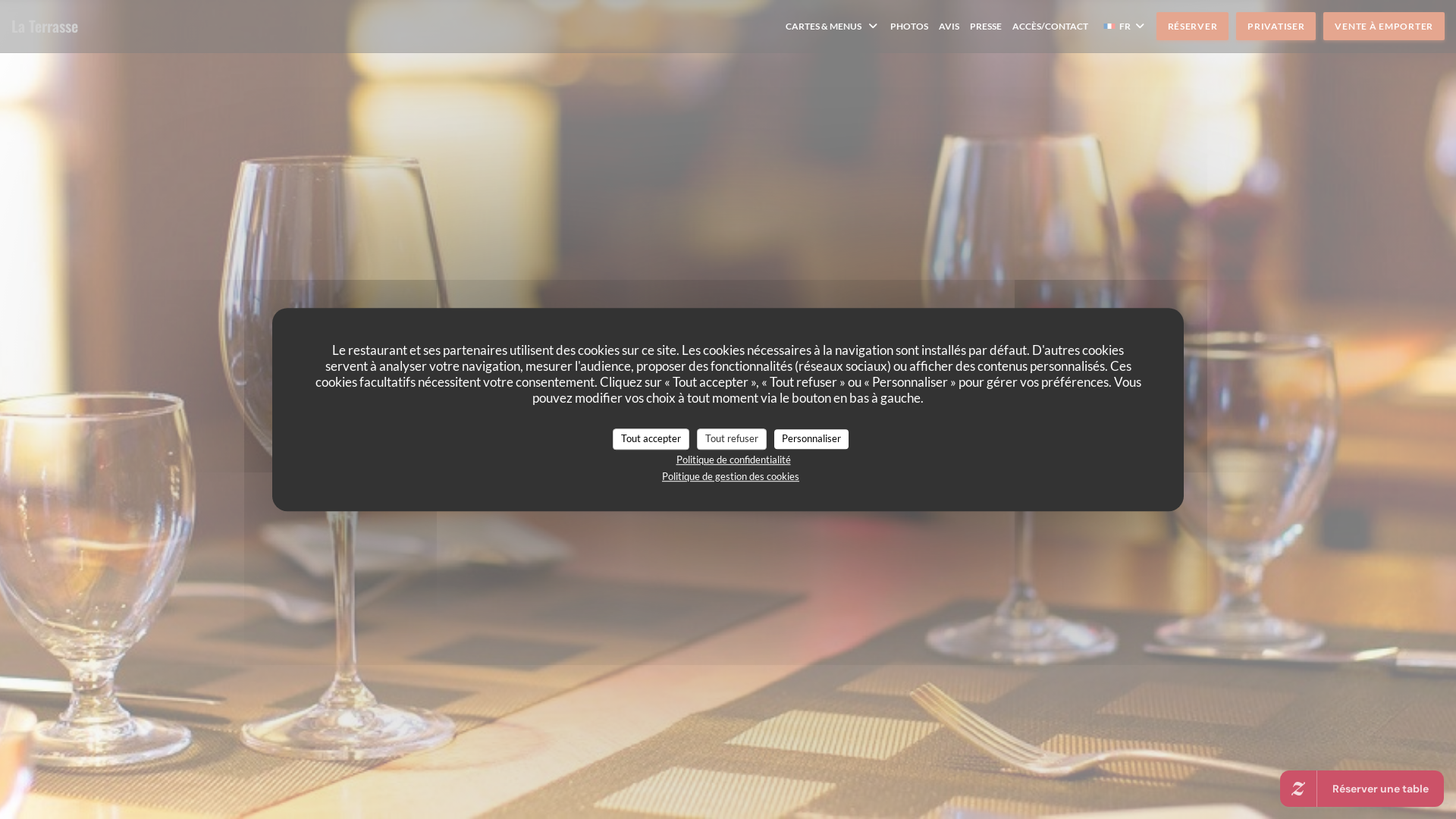 Capture d'écran de La terrasse restaurant