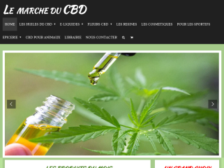 Un grand choix de produits à base de CBD.