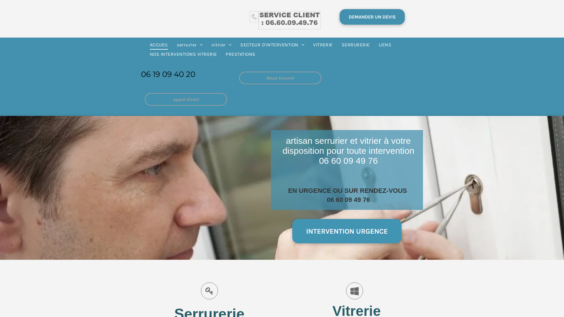 Capture d'écran de Serrurier et vitrier sur marseille
