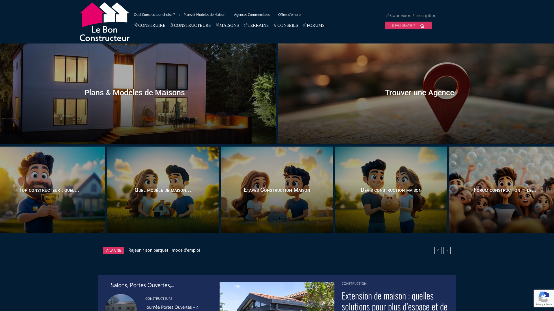 Capture d'écran de Annuaire des constructeurs de maisons individuelles