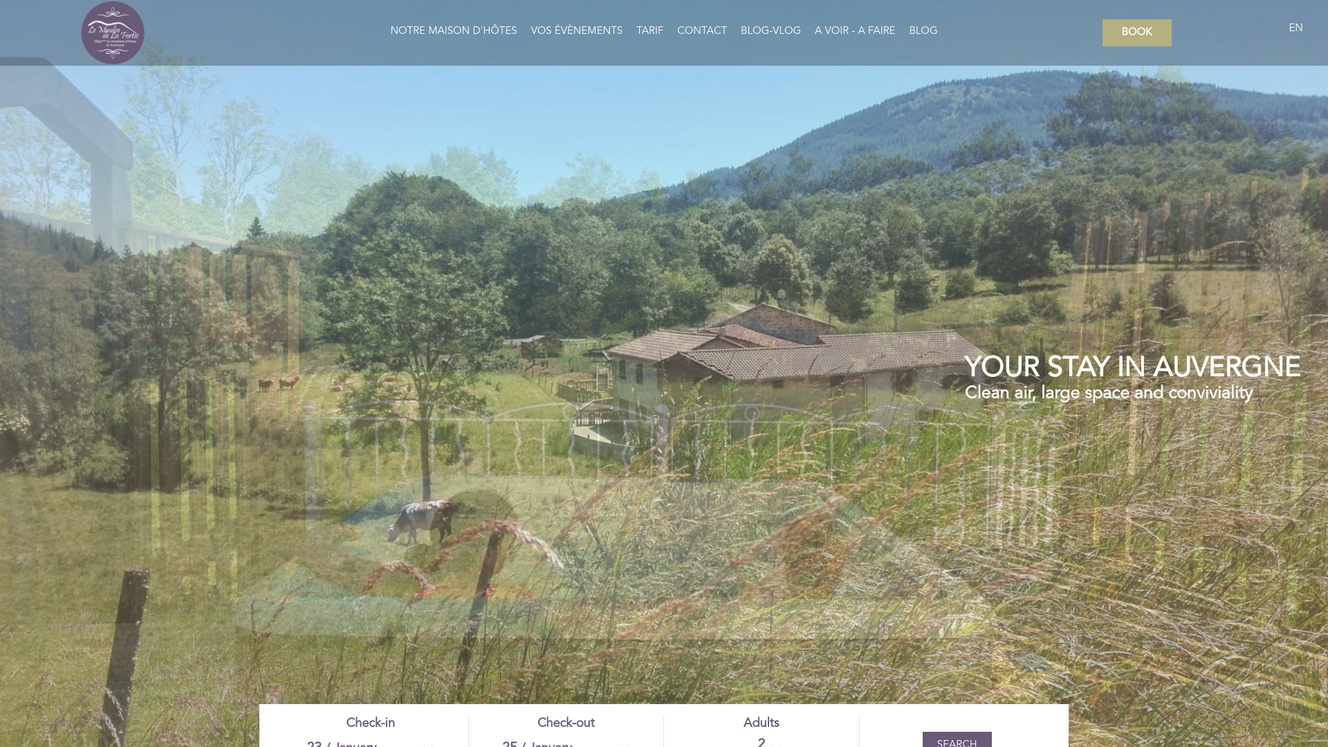 Le Moulin de la Fortie, maison d'hôtes en auvergne