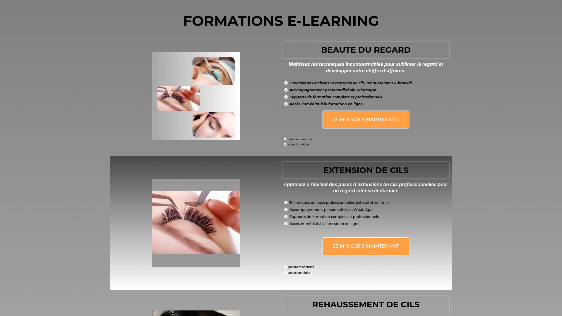 Capture d'écran de E learning