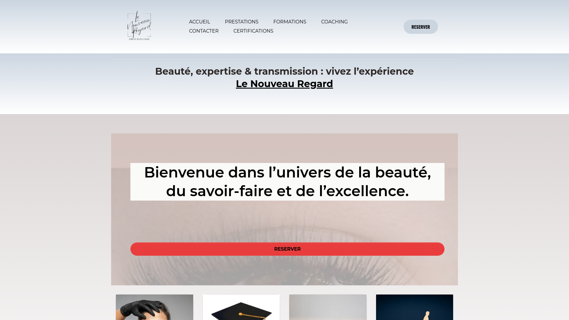 Capture d'écran de Centre de formation maquillage permanent, d'hygiène et salubrité, extension de cils et institut, coaching, developpement personnelplanity, formation à distanceSpécialiste du regard