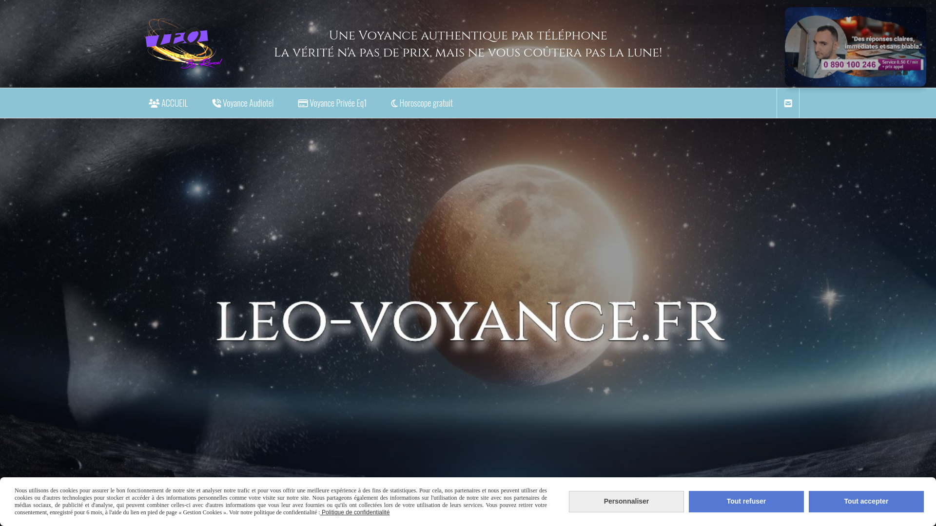 Capture d'écran de Voyance en ligne par téléphone de qualité.
