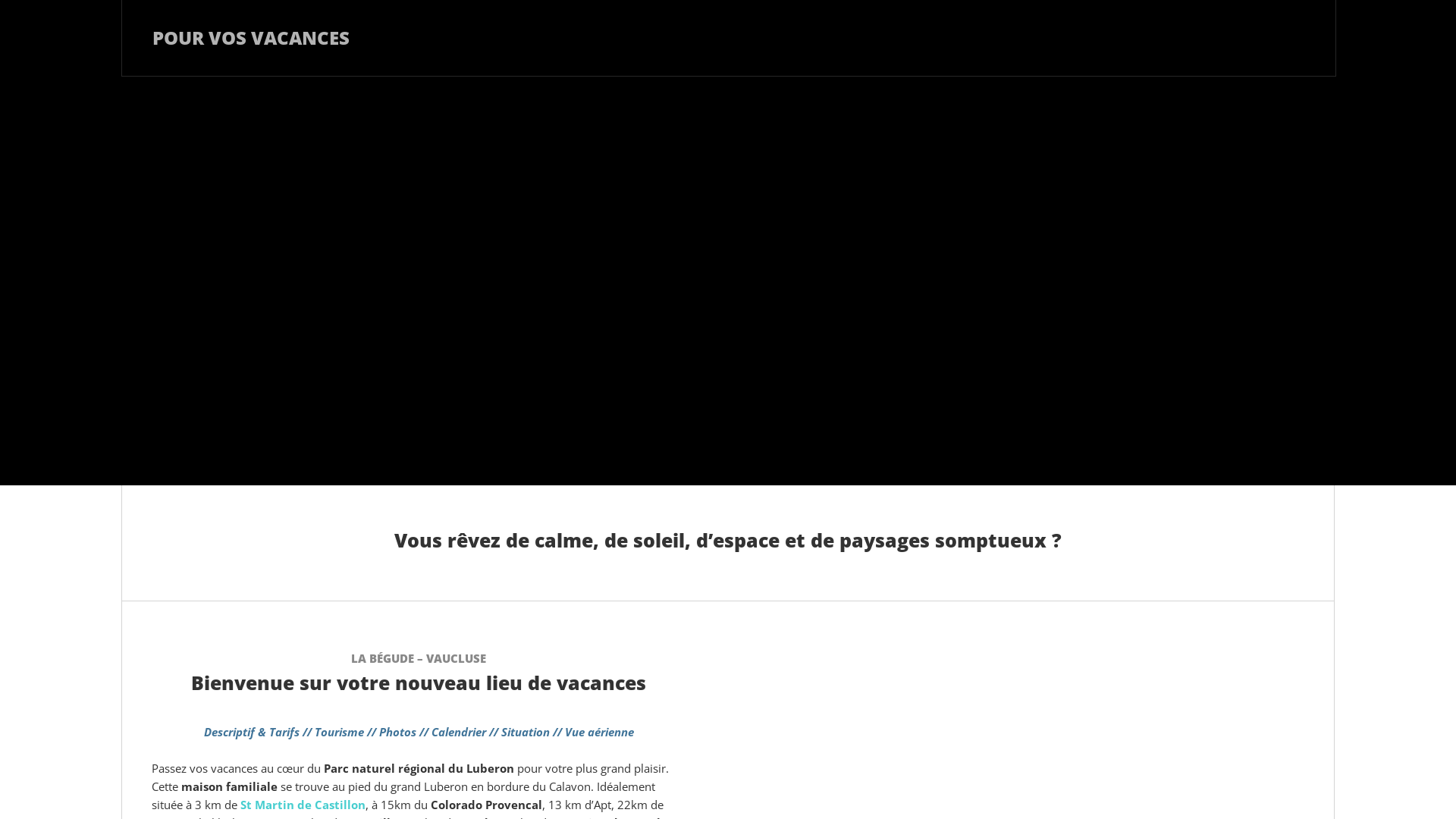 Capture d'écran de Location maison de vacances avec grande piscine en Lubéron dans sud de la France et proche d'un golf !!!