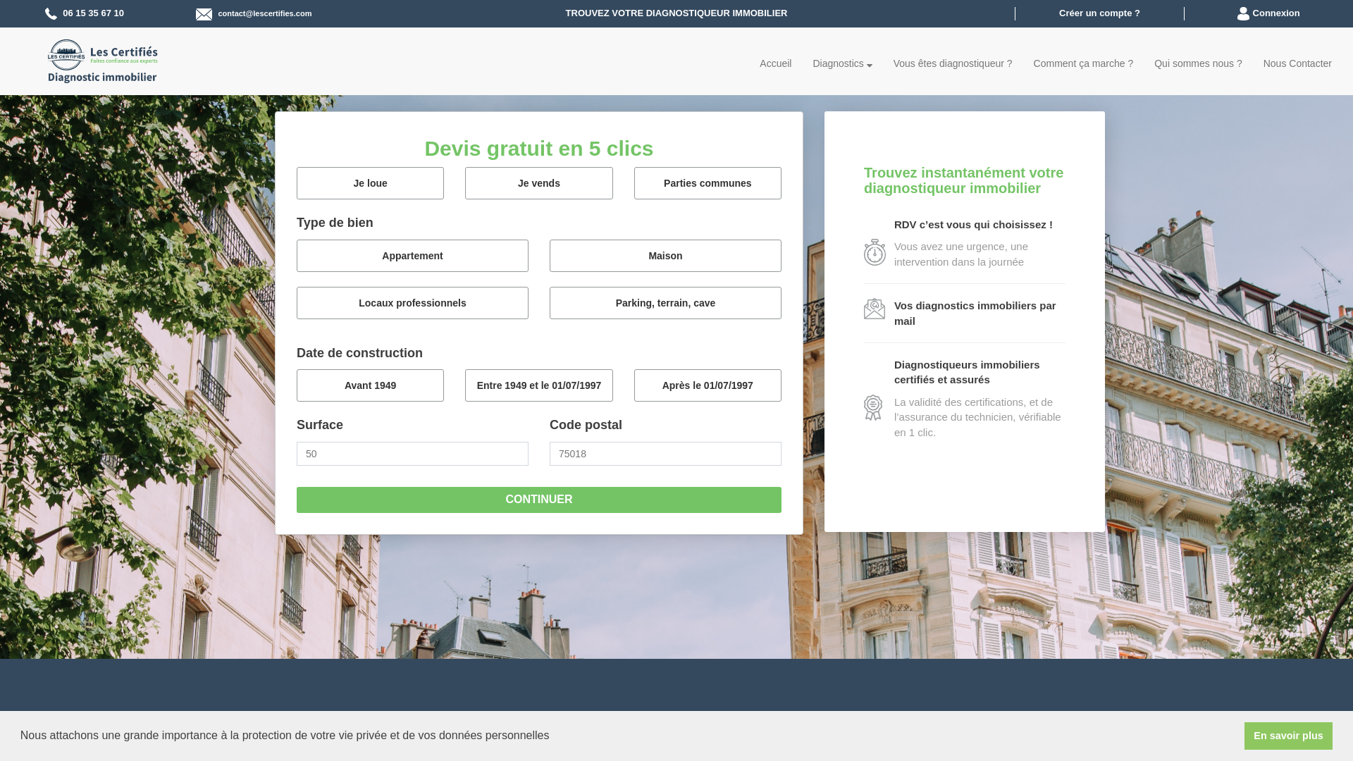 Capture d'écran de Lescertifiés.com