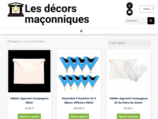Les décors maçonniques Rites