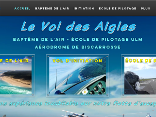 LE VOL DES AIGLES - Baptême de l'air - Ecole de Pilotage ULM - Biscarrosse
