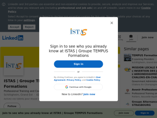 Bienvenue sur notre page linkedin. L'institut des Sciences et techniques en Accompagnement social et professionnelle (ISTAS)- 
