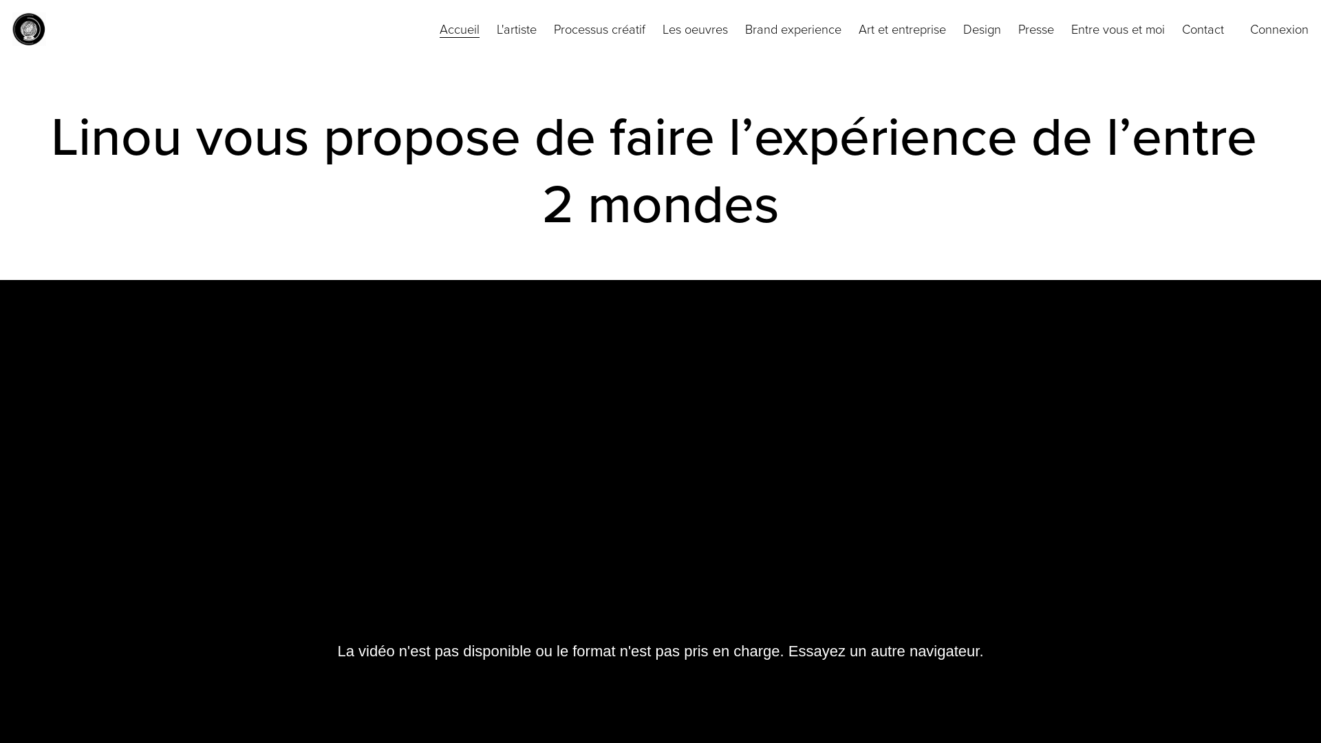 Capture d'écran de Linou, artiste numérique