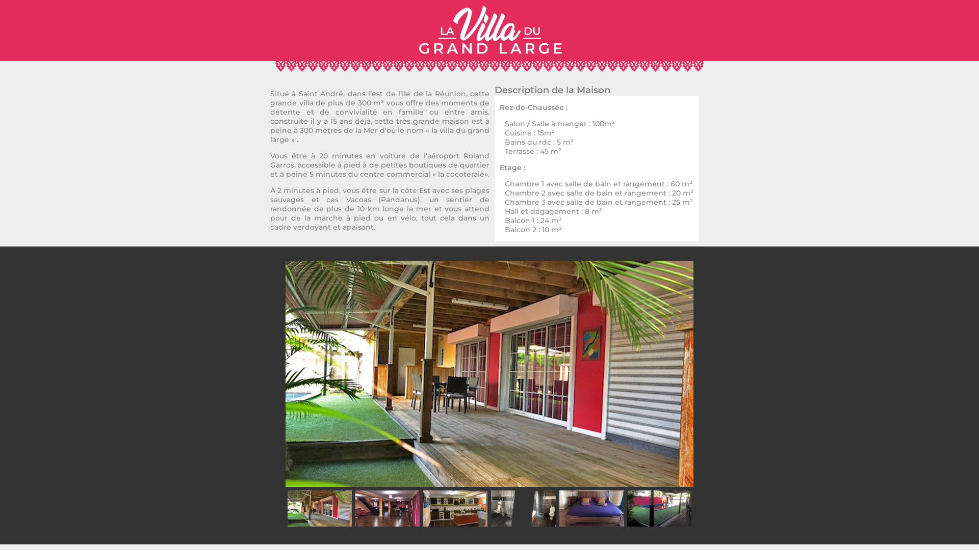 Capture d'écran de PRIVE VILLA et PISCINE Balnéo à louer en Guadeloupe Basse-Terre Deshaies Sainte-Rose location :  hébergement , maison , véhicule , Gîte , maison, chez Ylang-Ylang CoCo pas cher.