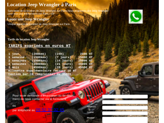 Location Jeep wrangler sur Paris 15e aux meilleurs tarifs. Louez une Jeep Wrangler au meilleur prix.