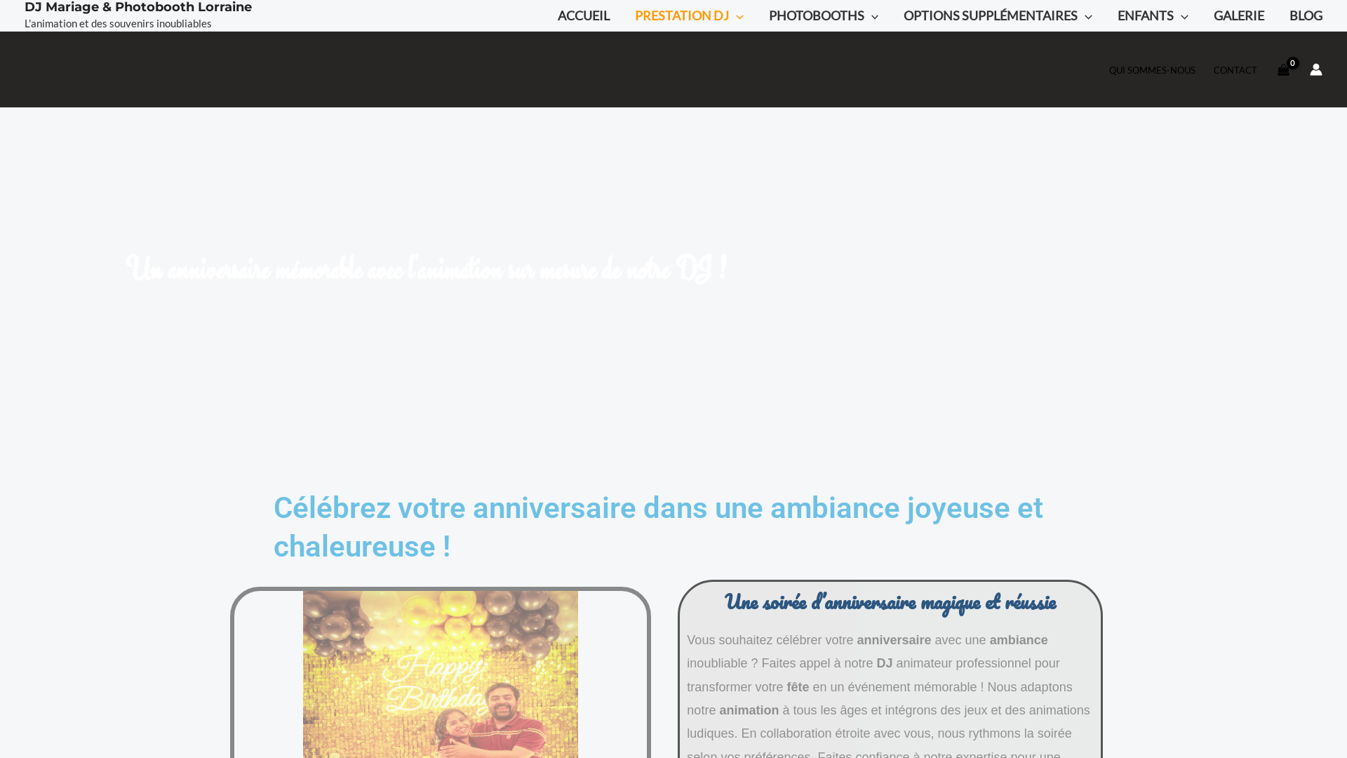 Capture d'écran de DJ Anniversaire Professionnel : Animation et Musique Personnalisée pour Votre Fête