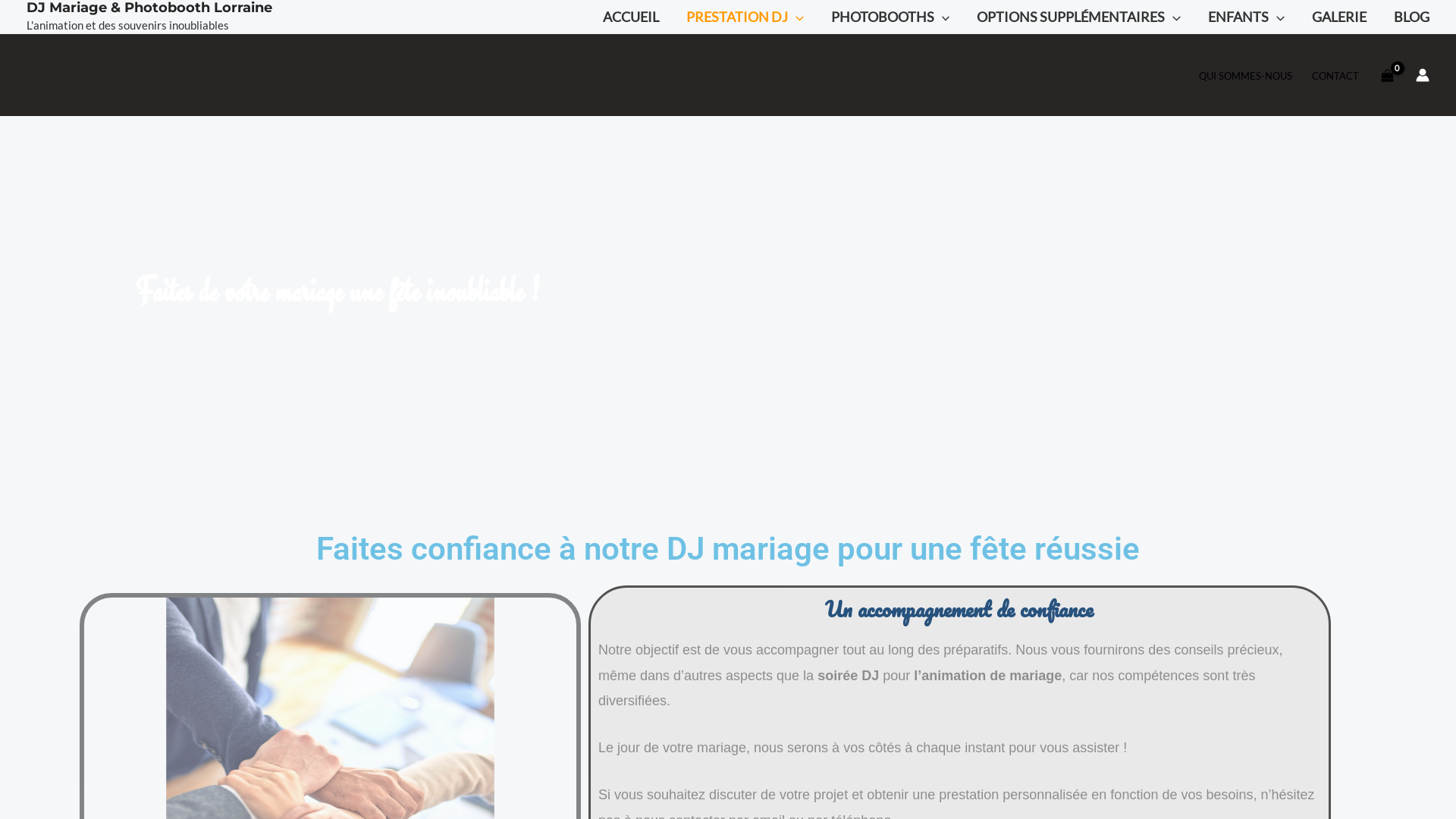 Capture d'écran de DJ Mariage Professionnel : Animation et Musique Personnalisée pour Votre Événement