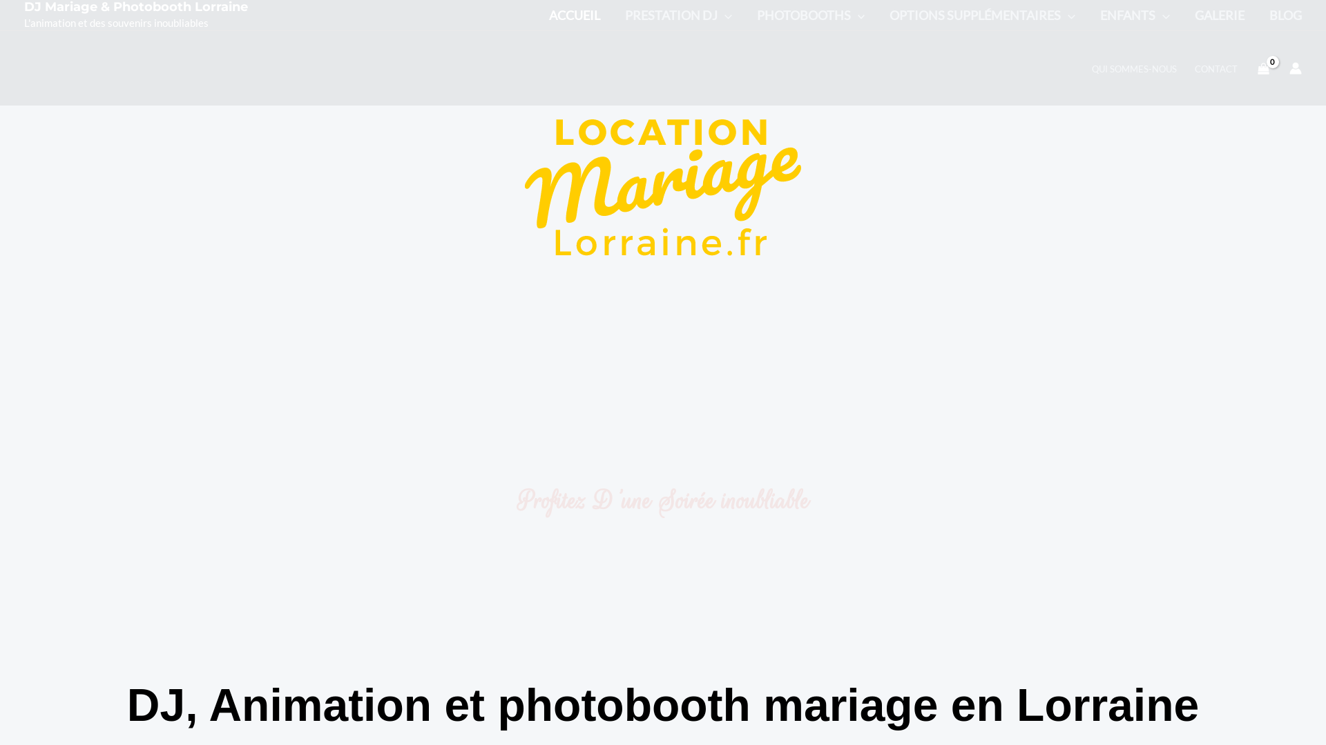 Capture d'écran de Prestation DJ - Location photobooth en lorraine