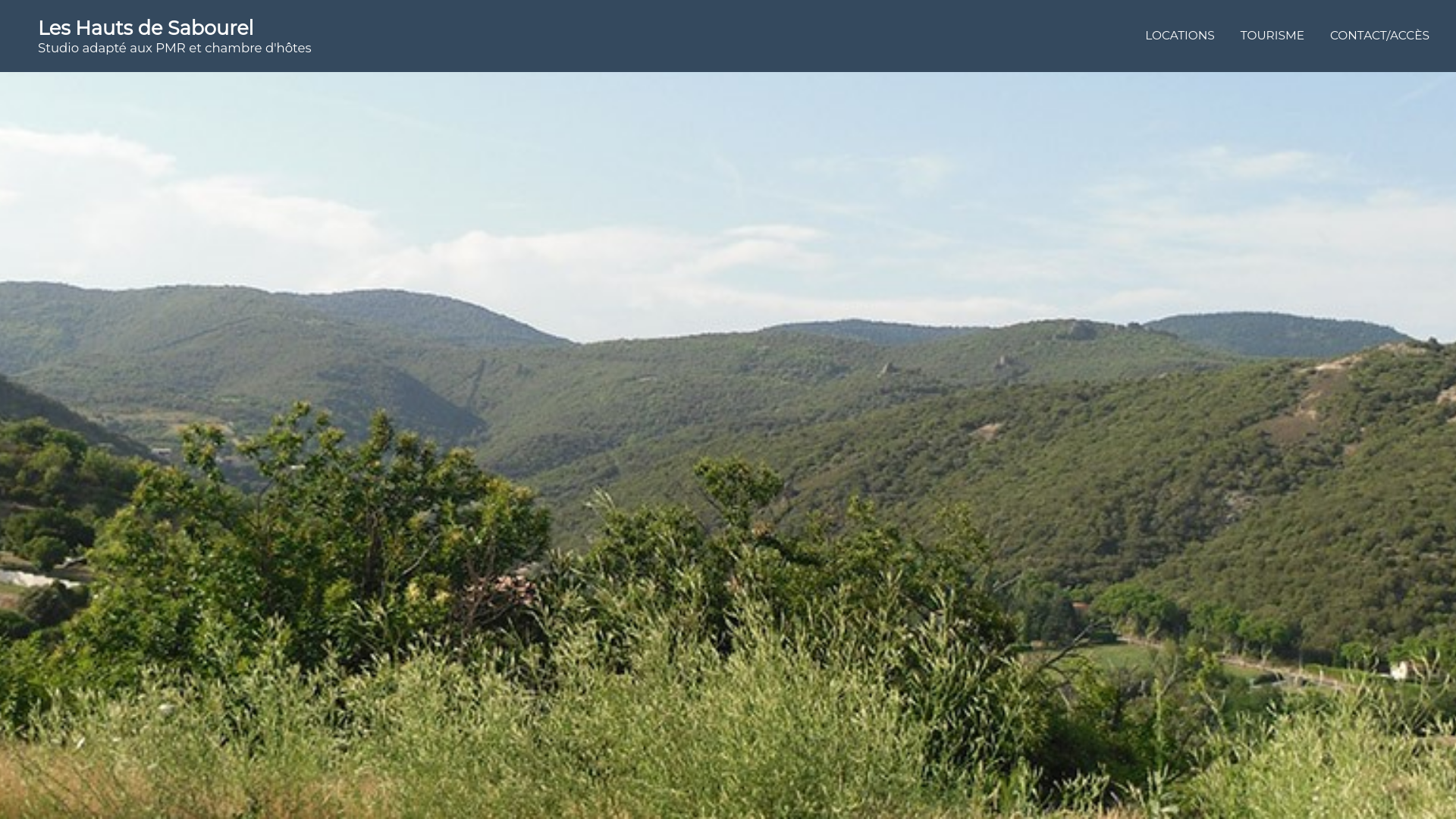 Capture d'écran de Le studio PMR est situé sur les hauteurs de Lamalou au calme. Il est adapté aux personnes à mobilité réduite (PMR).