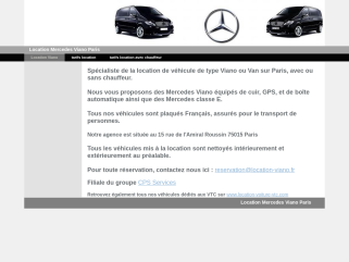 Location Mercedes Viano sur Paris 15e, avec ou sans chauffeur.
