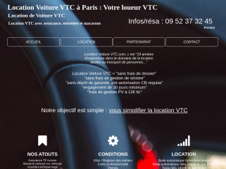 Location de voiture VTC pour chauffeur VTC à Paris. Dès 1100€ ht.  CPS Services