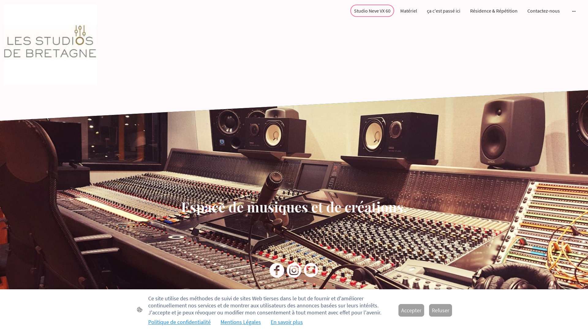 Capture d'écran de Studio d'enregistrement, LSDB, 20€ HT/Heure, promotion jusqu'au 15 septembre 2016