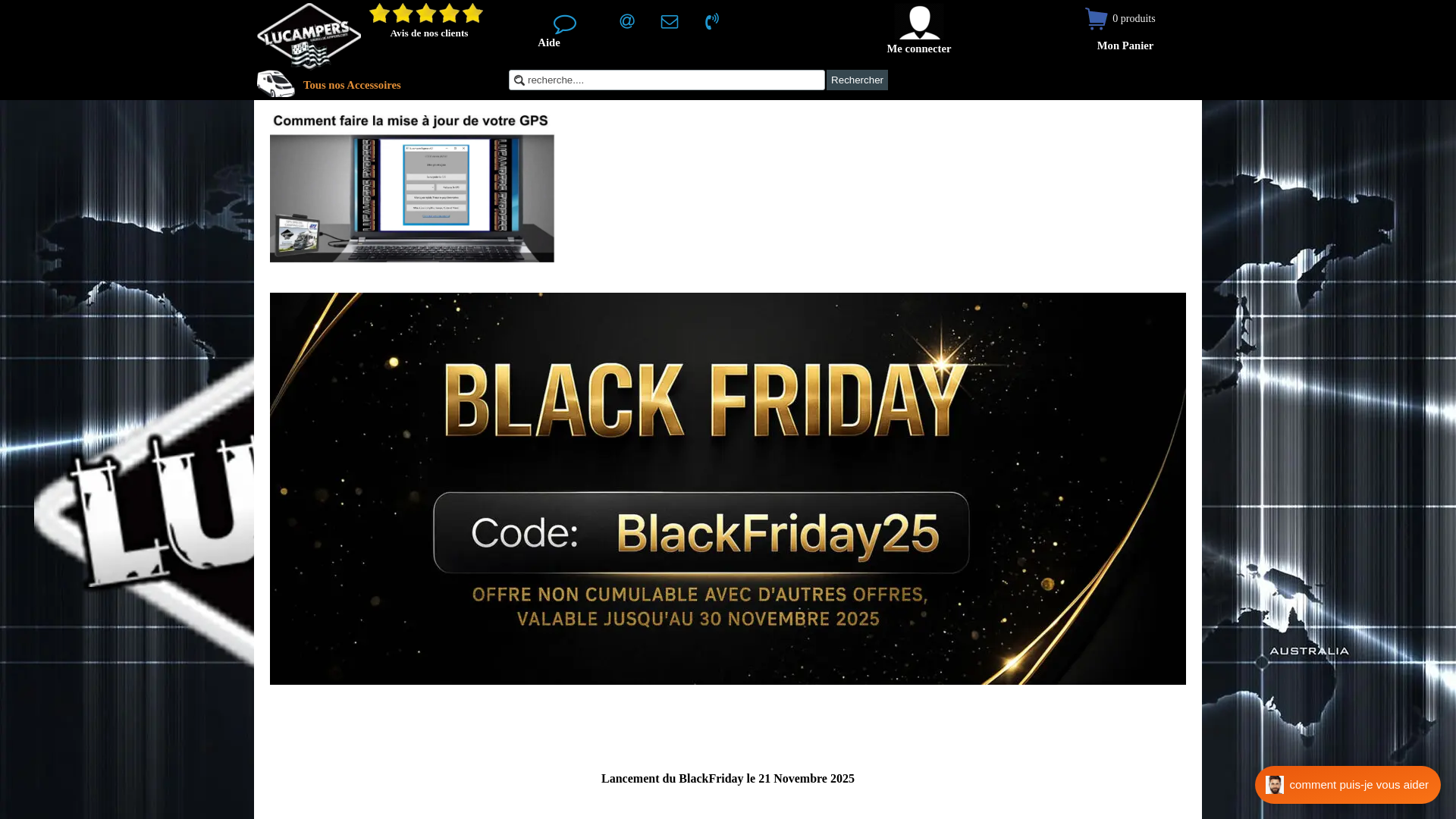 Capture d'écran de Site Officiel LUCAMPERS