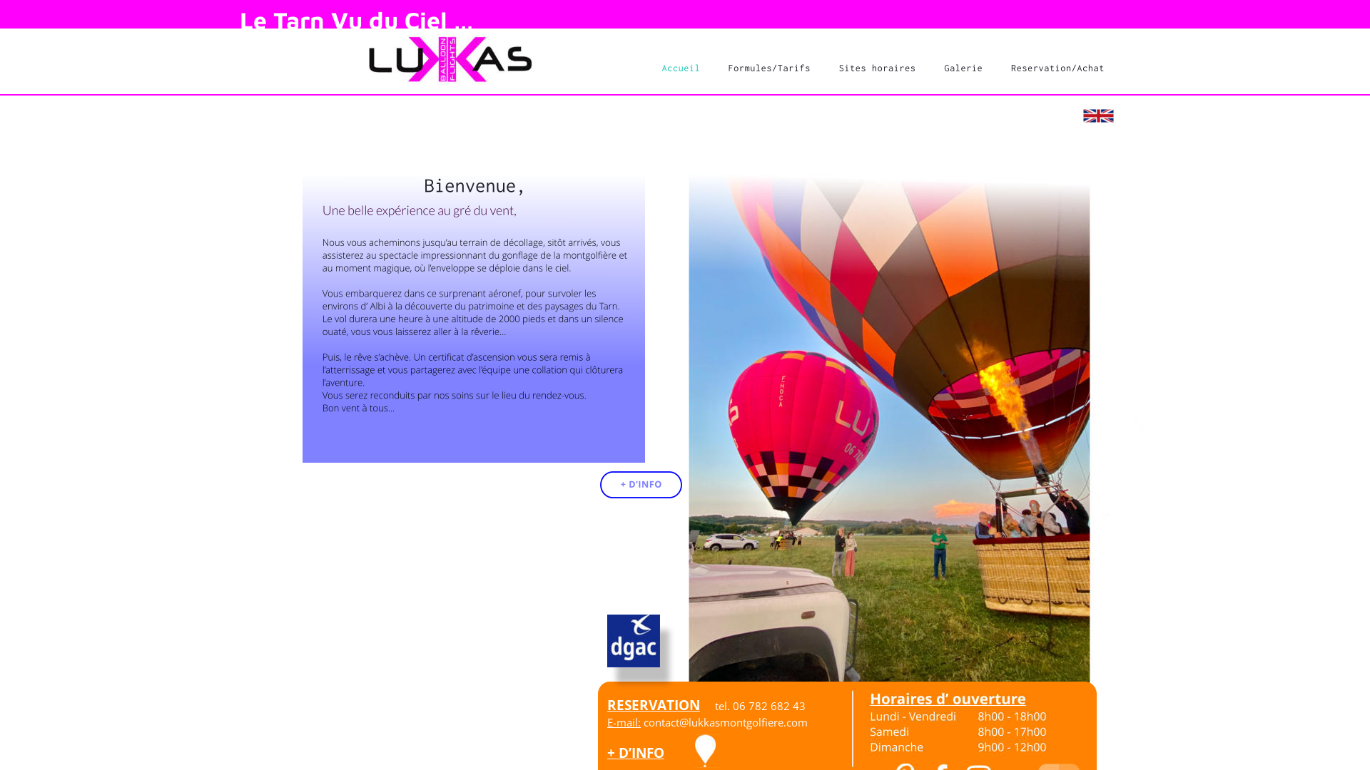 Capture d'écran de Baptême en montgolfière, le Tarn vu du ciel, Montgolfières sur Albi, Cordes sur ciel, Lautrec, occitanie, midi pyrenees