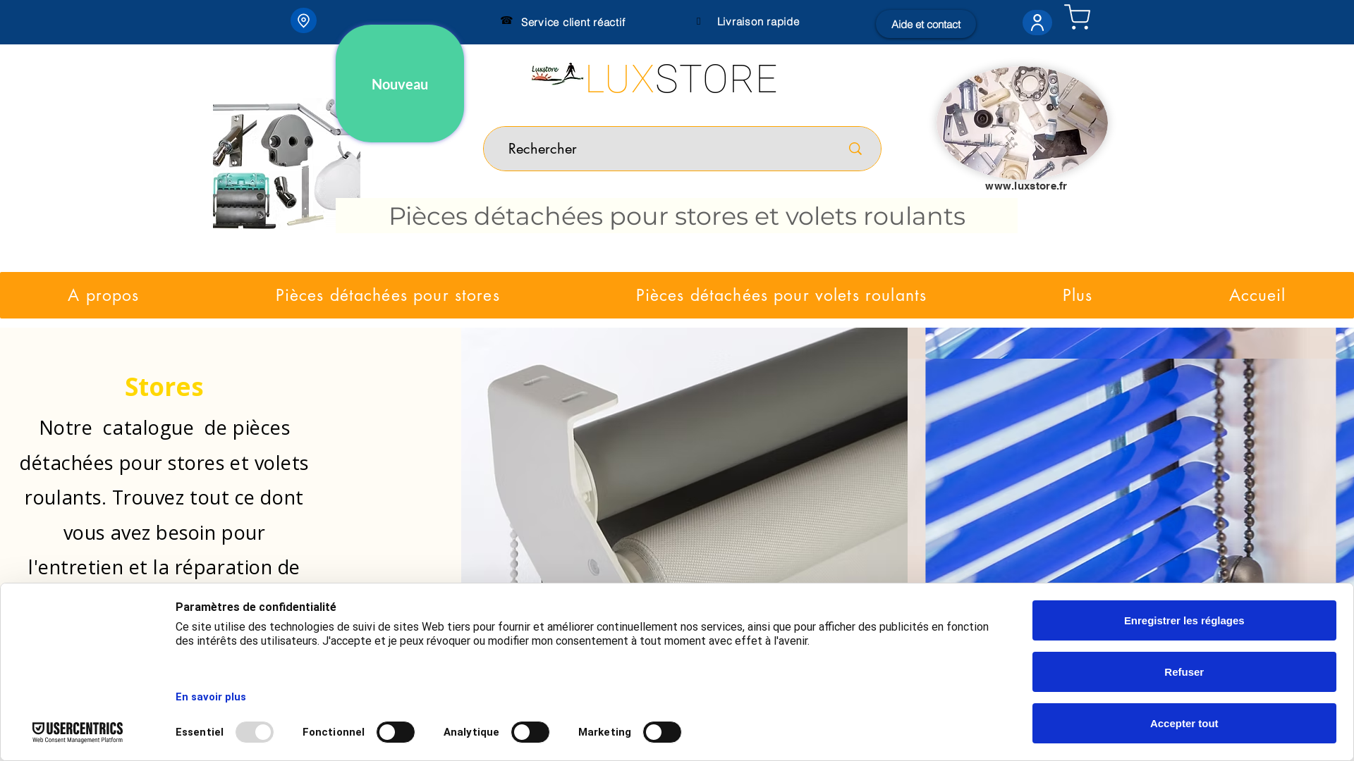 Capture d'écran de Luxstore | Pièces détachées pour stores