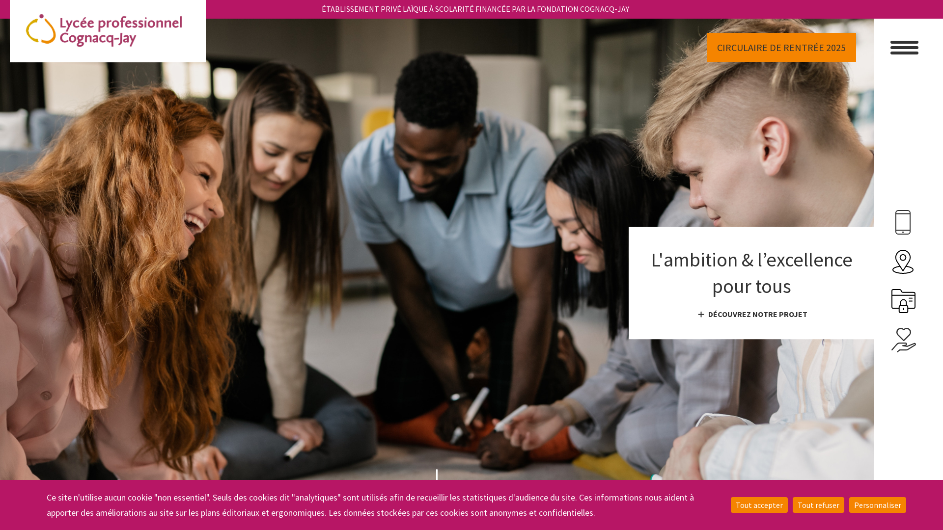 Capture d'écran de Lycée privé professionnel à scolarité gratuite Argenteuil 