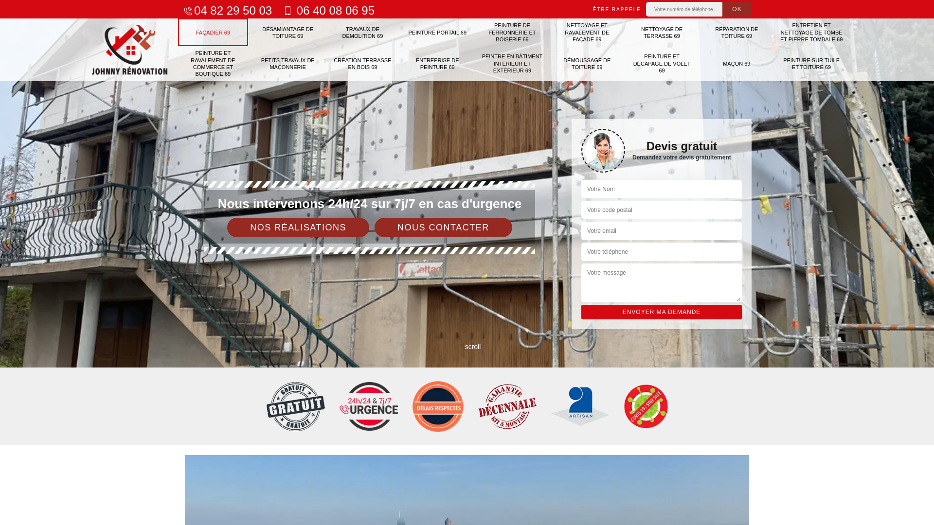 Capture d'écran de Johnny rénovation