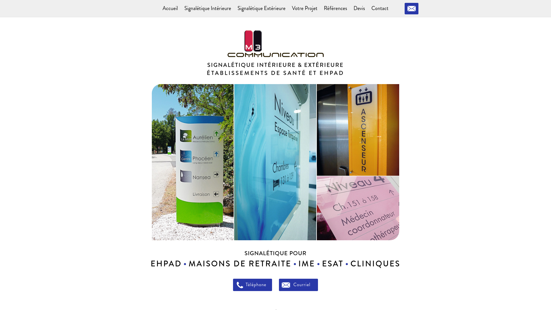 Capture d'écran de Signalétique intérieure et extérieure pour ehpad et maisons de retraite