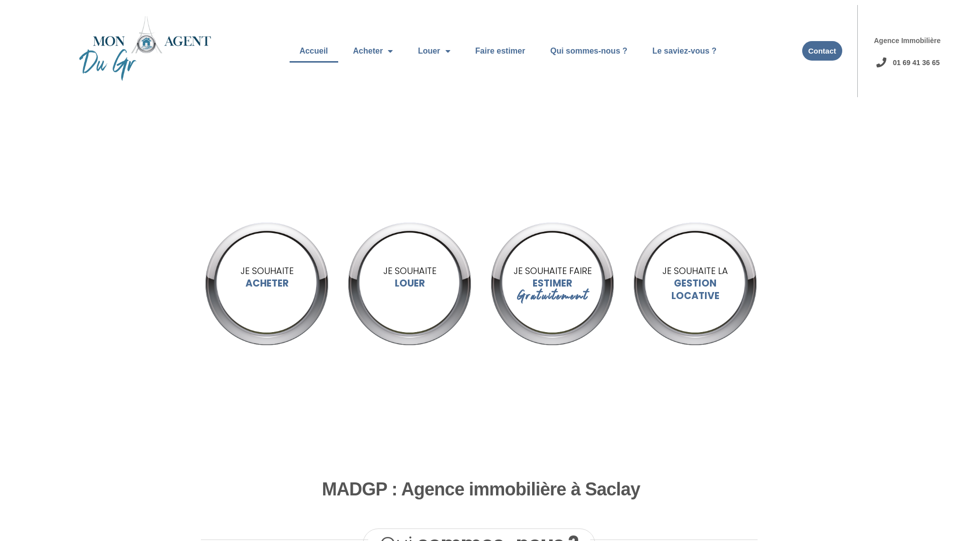 Capture d'écran de Agence immobilière sur le plateau de saclay