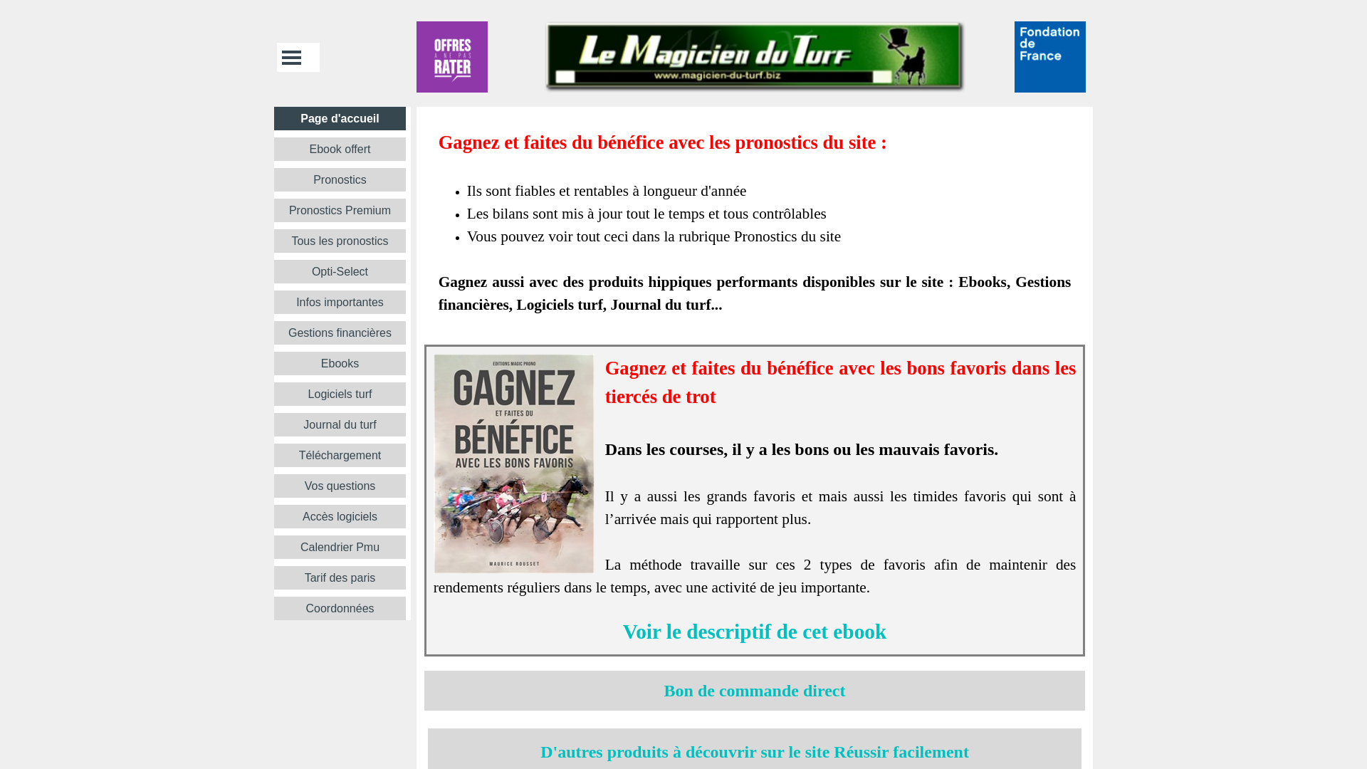 Capture d'écran de Le magicien du turf