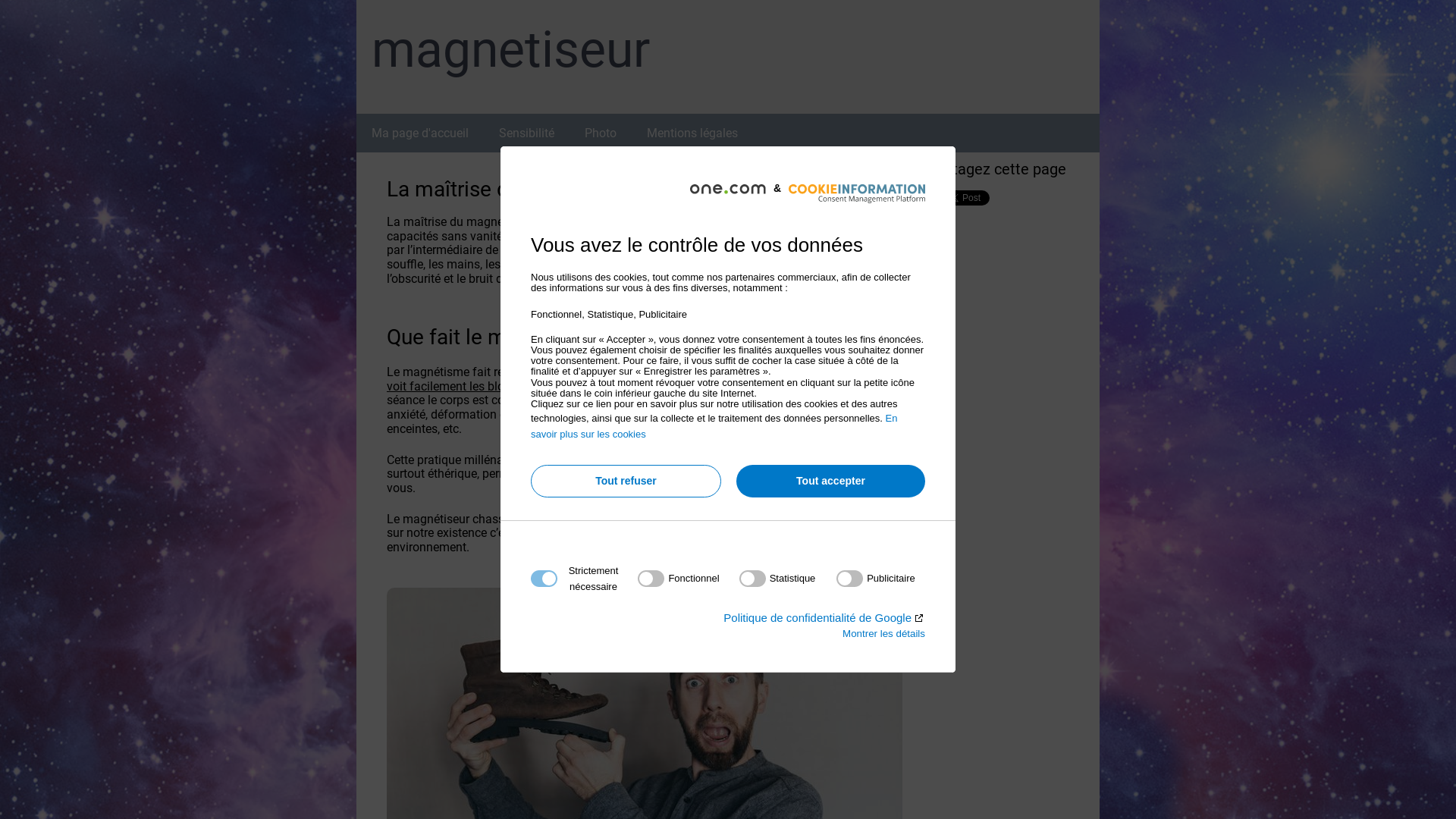 Capture d'écran de Le guérisseur magnétiseur utilise le magnétisme et d’autres méthodes.