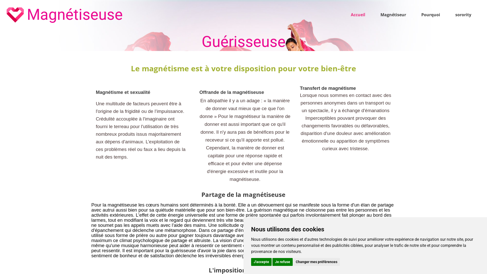 Capture d'écran de Magnétiseuse
Guérisseuse