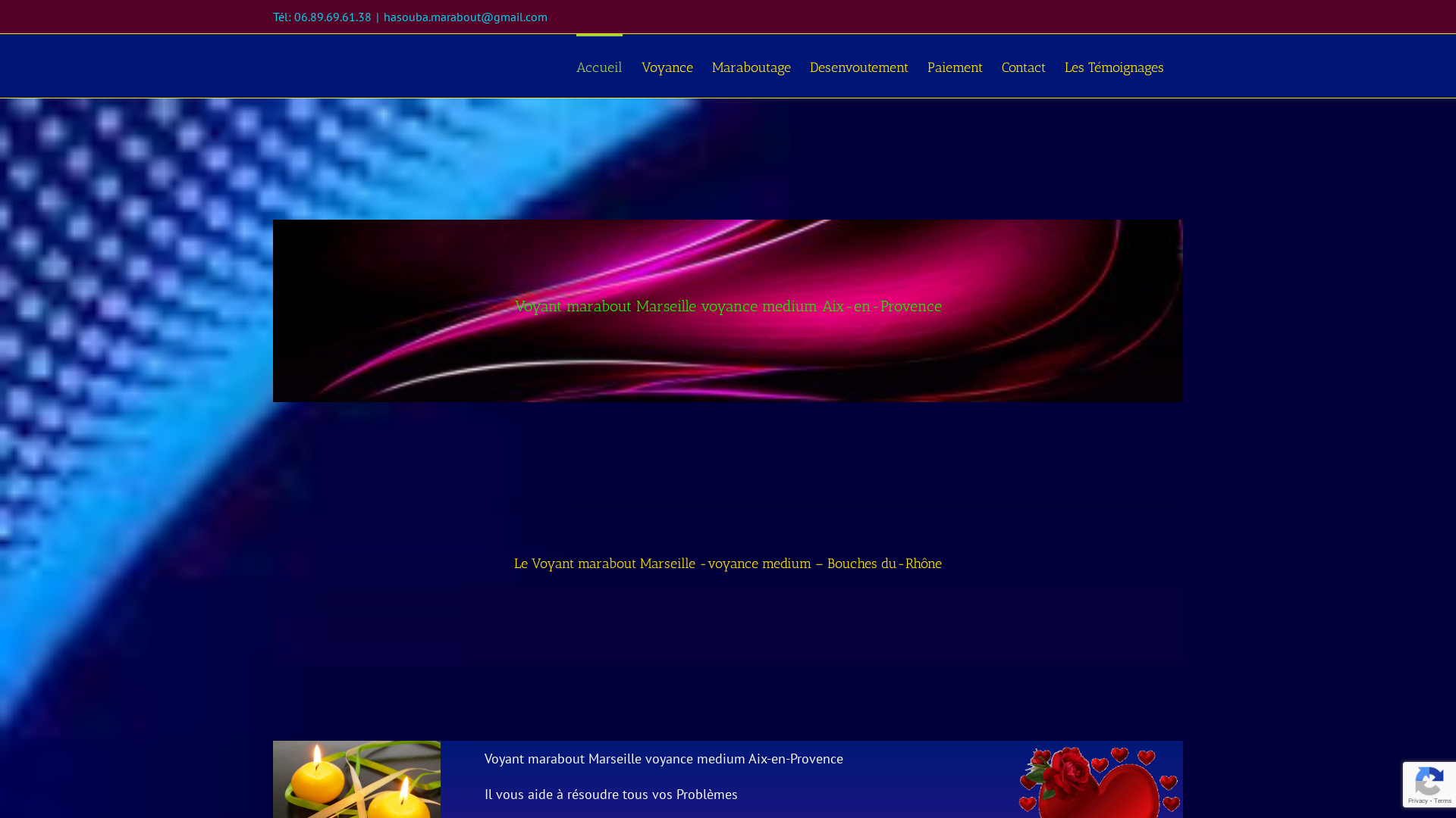 Capture d'écran de Voyance Horoscope, Marabout  Bouches-du-Rhône, Marseille (13), Aix-en-Provence, Medium, Voyant Astrologie, 