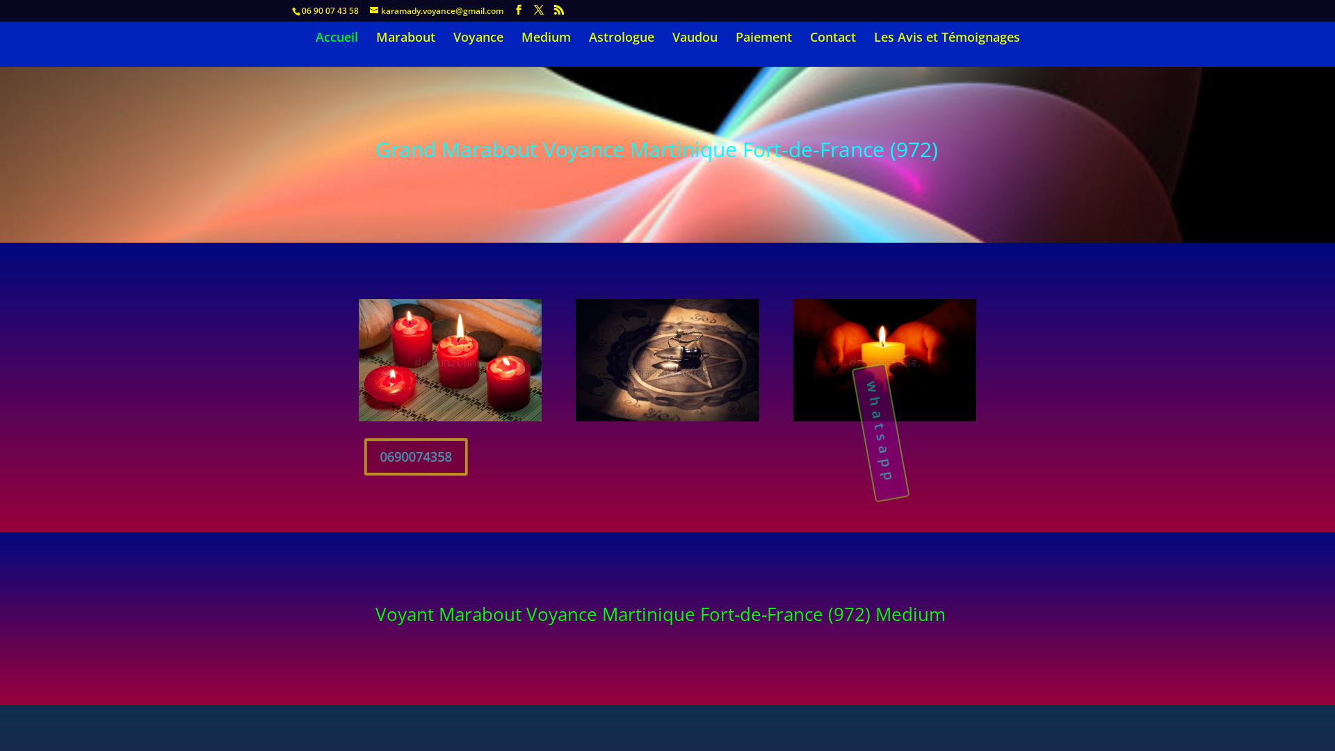 Capture d'écran de Professeur Karamady, Marabout Medium  Voyance Consulter à Dom Tom Guadeloupe(971)Guyane(973) La Réunion(974) Mayotte(976) Martinique(972) Terres-Australes et Antarctiques(984)Polynésie 