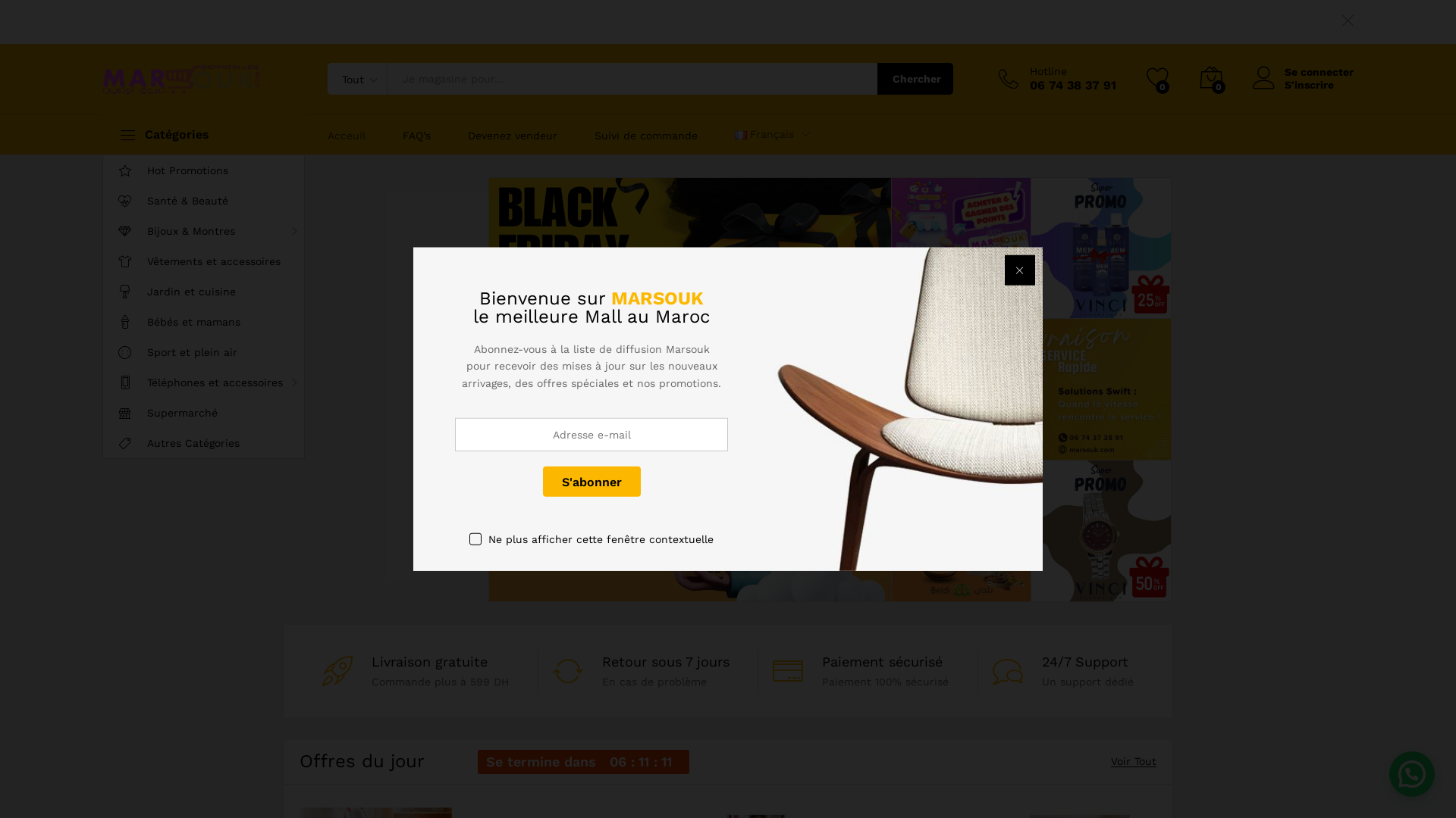 Capture d'écran de Shopping en ligne: Produits Bio, Téléphone, Informatique | MARSOUK