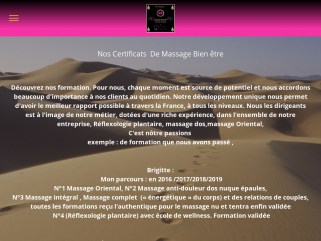 Certificat de massage