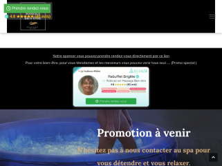 Cette promotion et faîte pour vous détendre, relaxer contacter nous
 
