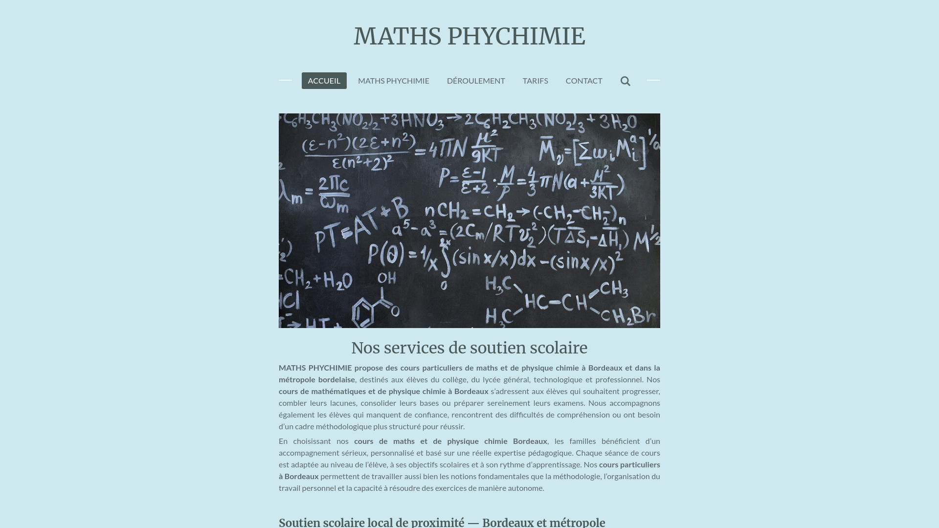Capture d'écran de Cours de mathématiques et physique chimie