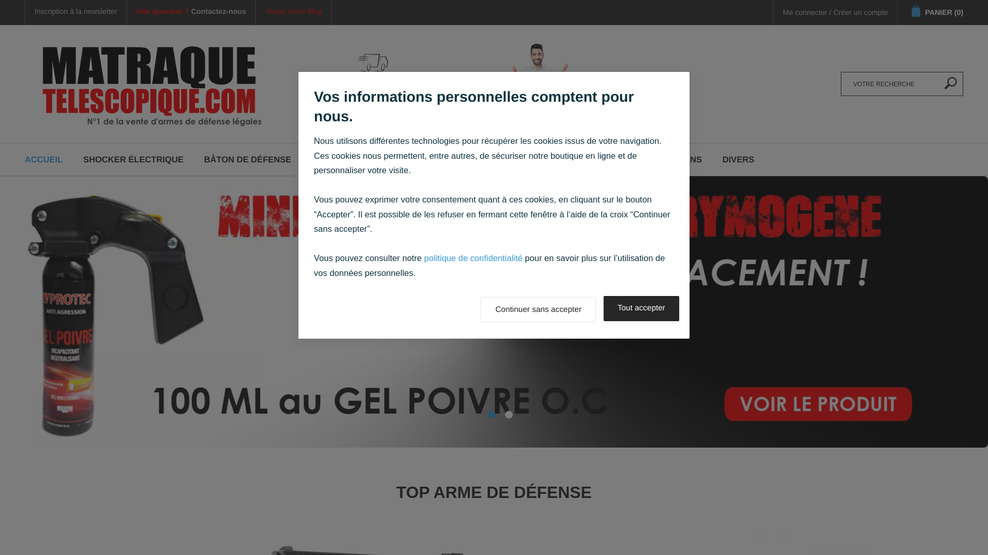 Capture d'écran de Vente d'armes de défense légales