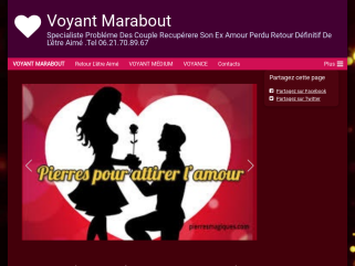 Voyant Marabout 
Tel 0.6.21.70.89.67
Médium
Marabouts
Voyant
Voyance Médium, être aimé, 
Spécialise Retour l’être aime Et Retour Affectif 
Spécialise Problème Dès Couple A 100%