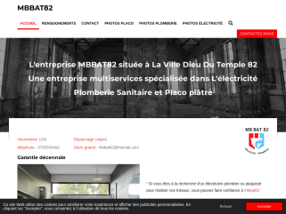 MBBAT82: Votre Expert en Plomberie, Électricité, et Placo dans le Tarn et Garonne – Services de Qualité pour Neuf et Rénovation
